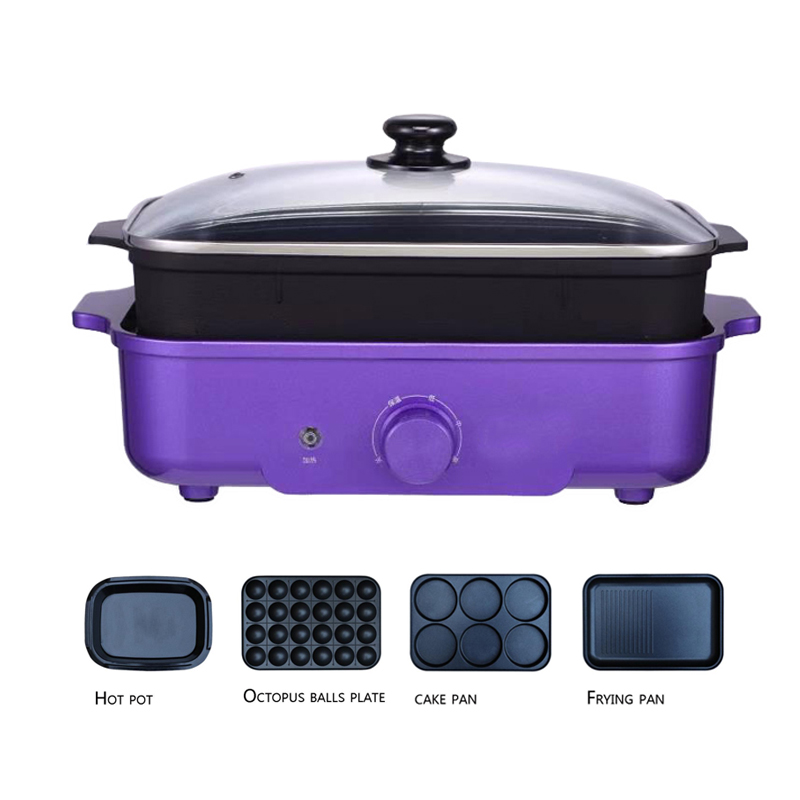 Household Electric BBQ Plate Grill Pan/hot pot